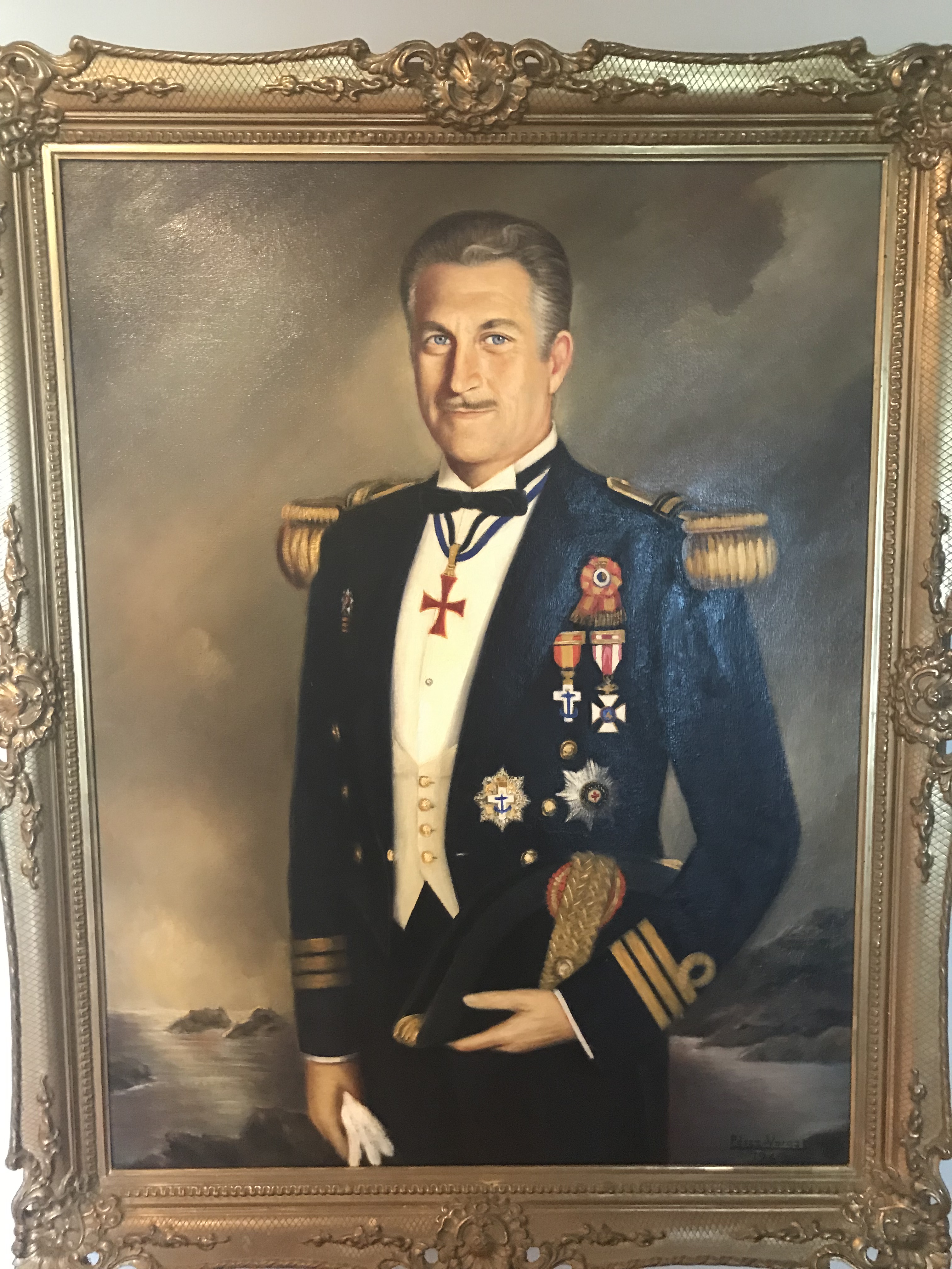 Retrato realizado al óleo en Cádiz